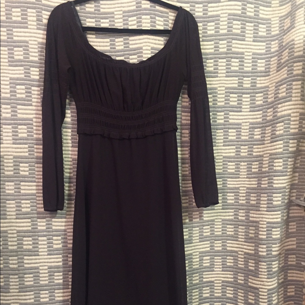 LAUNDRY by Shelli Segal deep brown dress.
